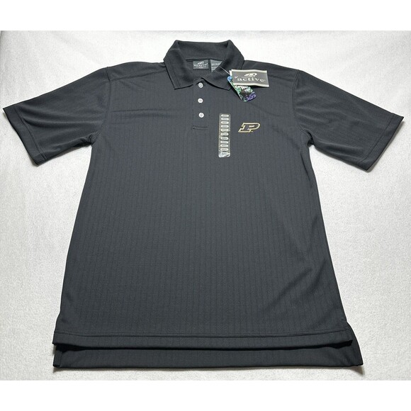 Purdue Boilermakers Active Polo Shirt Mens Size Small University NCAA Striped - Picture 2 of 8